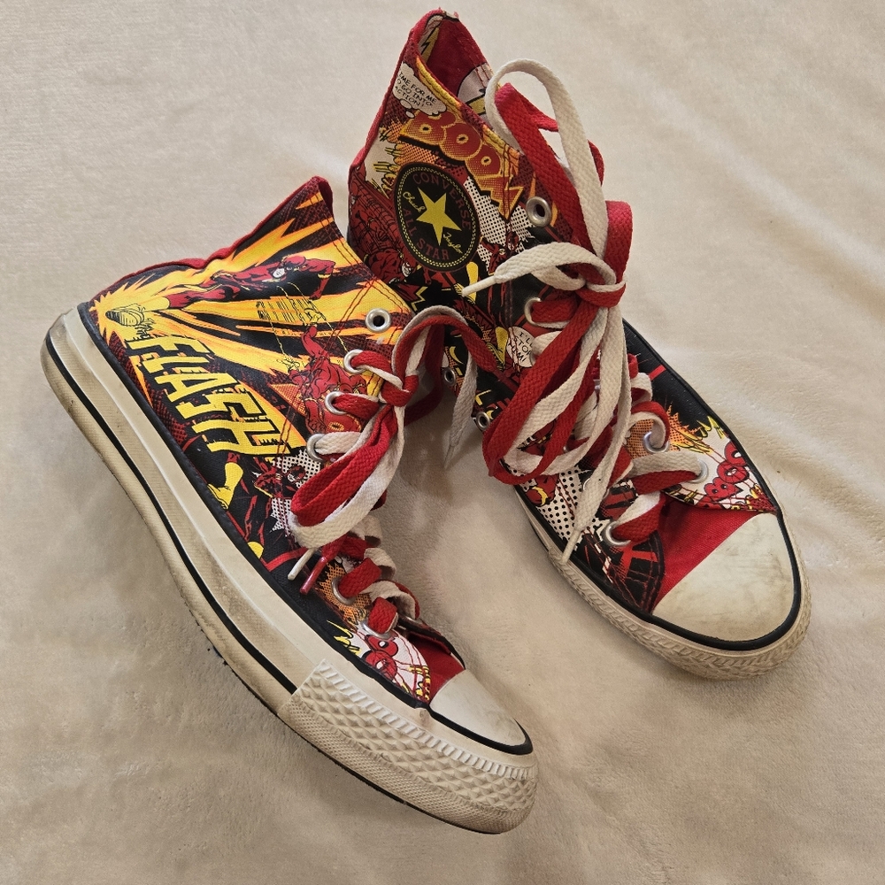 Ltd Edition DC Comics Converse Flash All Stars